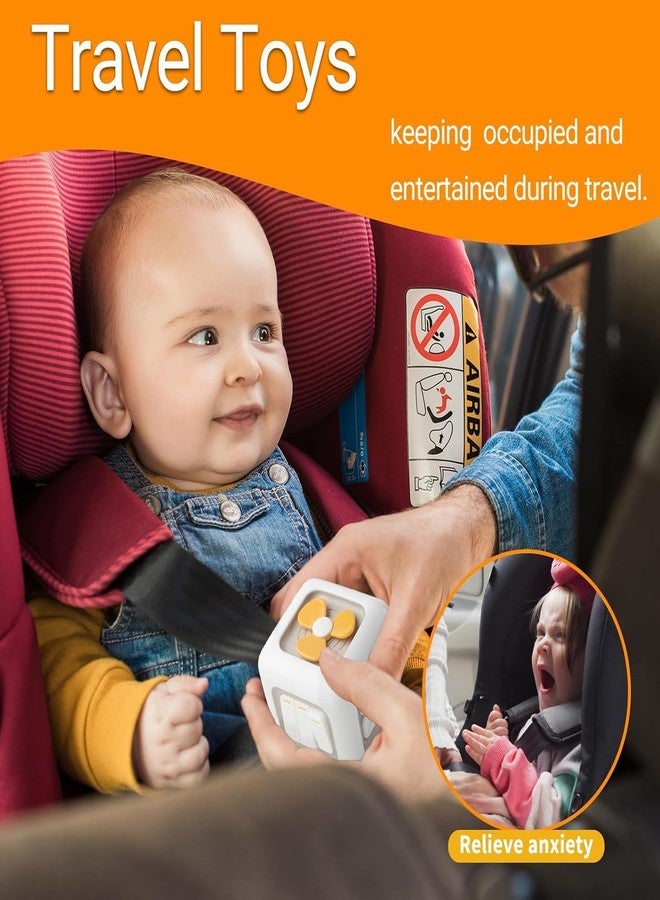 BuntyChiku Montessori Toys 6 in 1 Preschool Board & Sensory Busy Activity Cube Toys for Toddlers Early Learning Fine Motor Skills Development Educational Travel Toy Birthday Gifts (Fan). - Image 5